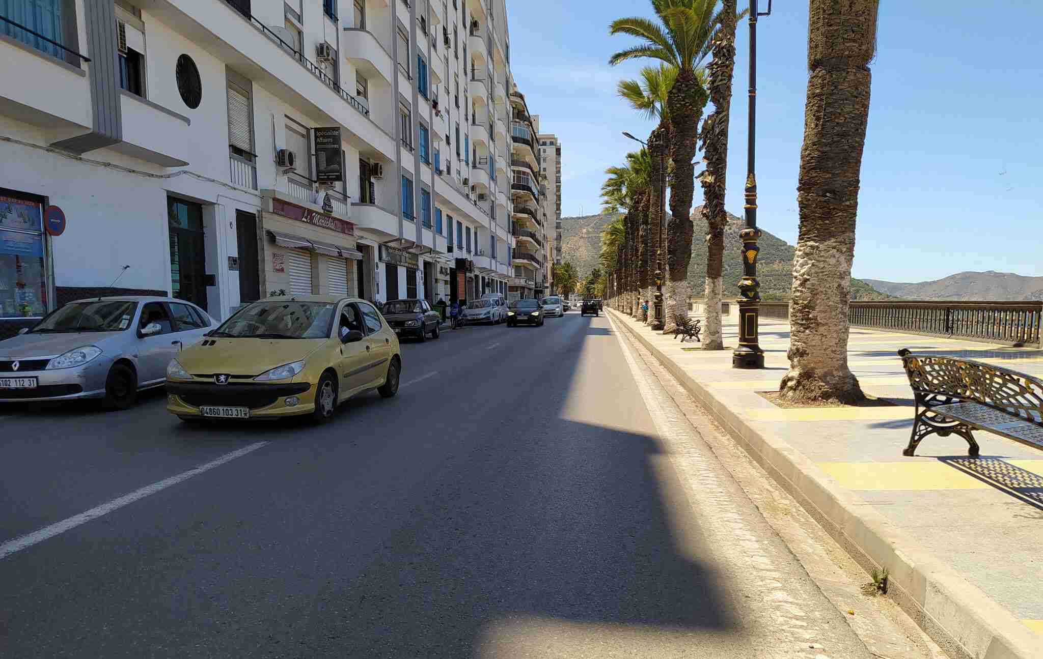 The streets of Oran are mostly deserted and devoid of any pedestrians on May 12, as city dwellers stay home to protect themselves from COVID-19. Farid Sait/Zenger)