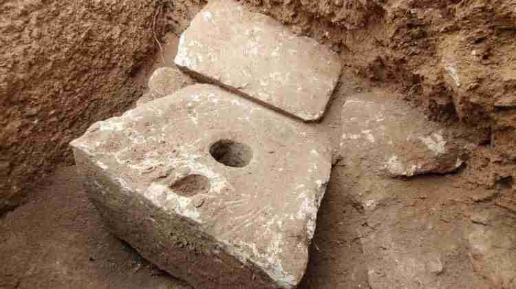 The rare stone toilet is 2,700 years old, and was most likely used by one of the dignitaries of Jerusalem. Analysis of the cesspit underneath revealed several parasites. (Yoli Schwartz, Israel Antiquities Authority)