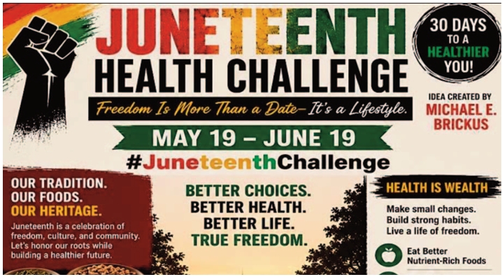 The Juneteenth Health Challenge: Freedom is more than a date, it’s a lifestyle